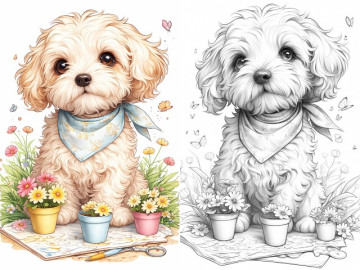 tranh-to-mau-thu-cung-chibi-de-thuong-khien-tre-me-man-va-hoc-hoi-tu-nhien