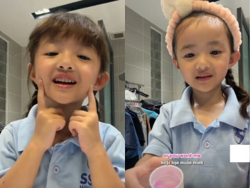 hoc-truong-quoc-te-600-trieu-nam-con-gai-dong-nhi-5-tuoi-tu-quay-clip-noi-tieng-anh-chat-giong-nhu-chim-hot