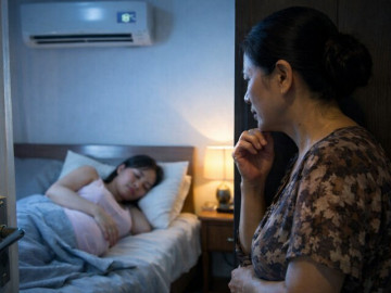 nang-nong-con-dau-mang-bau-bat-dieu-hoa-24-24-me-chong-sung-nguoi-khi-nhan-hoa-don-tien-dien