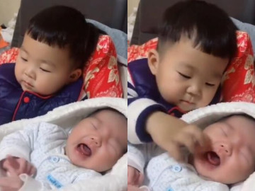 em-so-sinh-khoc-mai-khong-nin-anh-trai-2-tuoi-lien-lam-mot-hanh-dong-cuc-thong-minh-khien-nguoi-me-ngo-ngang